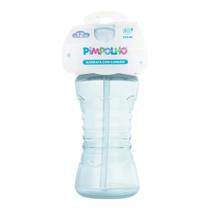 Garrafa Com Canudo Pimpolho 270ml 12m+ Azul 96621