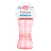 Garrafa Com Canudo Pimpolho 270ml 12m+ Rosa 96611