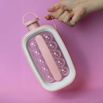 Garrafa com Forma de Gelo 2 em 1 Practical Life Rosa Garrafa com Forma de Gelo 2 em 1 Practical Life Rosa