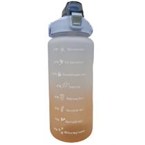 Garrafa Com Horarios Motivacional 2 Litros Agua Academia Treino Esporte Estudos Lazer Squeeze com Medidor Resistente