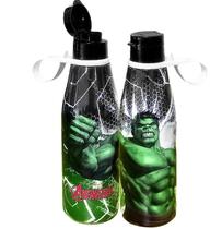 GARRAFA COM TAMPA ABRE FÁCIL HULK 530ml - Plasútil GARRAFA COM TAMPA ABRE FÁCIL HULK 530ml - Plasútil