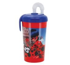 Garrafa Copo Infantil LadyBug Miraculous - 450 ml Garrafinha Divertida Garrafa Copo Infantil LadyBug Miraculous - 450 ml Garrafinha Divertida