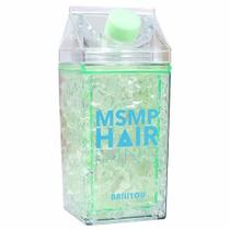 Garrafa copo squeeze Gel canudo congelante bico Verde 400ml