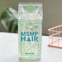 Garrafa Copo Squeeze Gel Congelante Canudo Bico Verde 400ml