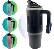 Garrafa Copo Térmico Com Alça Inox Carro Água 900ml Camping
