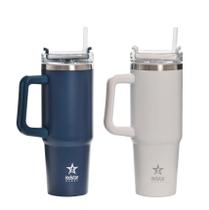 Garrafa Copo Térmico com Canudo Inox 800ml