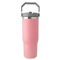 Garrafa Copo Térmico Sports Carro Inox Água 900ml Camping AZUL