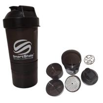 Garrafa Coqueteleira Shaker Fitness 400ml com Divisórias