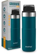 Garrafa D'água Térmica Evolution Aço Inox 18/8 500ml Brasfoot