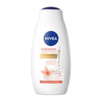 Garrafa de 600 ml para sabonete corporal Nivea Delicate Orchid and Amber