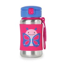 Garrafa de Aço Inox Borboleta Zoo Skip Hop Divertida e Colorida Garrafa de Aço Inox Borboleta Zoo Skip Hop Divertida e Colorida