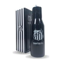 Garrafa de Aço Inox Santos FC com Alça 600ml Original Lançamento Oficial - Mileno