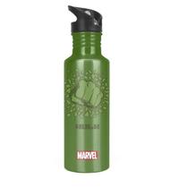 Garrafa De Aço Inoxidável Hulk Verde Avengers Original