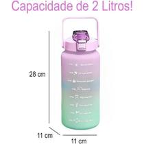 Garrafa de água 2 Litros Academia Esporte Fitness e Ar Livre