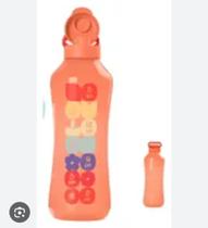 Garrafa de água 2 litros aquavibe laranja tupperware