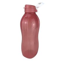 Garrafa de água 2 litros rosa sotf da tupperware
