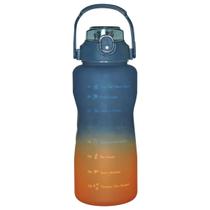 Garrafa De Água 2L Motivacional Resistente Com Adesivos Squeeze Academia