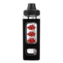 Garrafa de Água Bioworld Naruto Akatsuki Clouds 700mL Preta