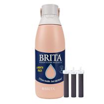 Garrafa de água Brita em aço inoxidável 950 ml com isolamento térmico e 3 filtros Garrafa de água Brita em aço inoxidável 950 ml com isolamento térmico e 3 filtros