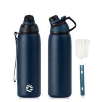 Garrafa de Água Café Suco Térmica 1000m Inox Parede Dupla A Vácuo Camping Academia Passeio Caminhada Portátil
