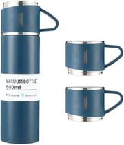Garrafa de Água Café Térmica com 2 Canecas Extras 500 ml - Vacuum Flask