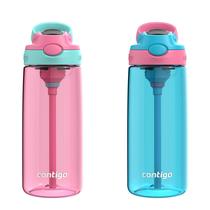 Garrafa de água Contigo Aubrey Kids 600 ml, pacote com 2 unidades, sem BPA, 3 anos ou mais Garrafa de água Contigo Aubrey Kids 600 ml, pacote com 2 unidades, sem BPA, 3 anos ou mais