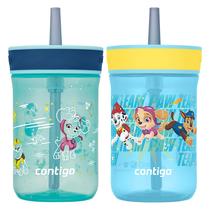 Garrafa de água Contigo Paw Patrol Kids 400 ml, pacote com 2