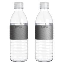 Garrafa de água Copco Hydra 500mL (conjunto de 2) cinza sem BPA