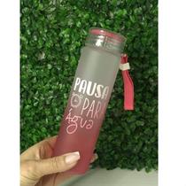 Garrafa de Água Cores Degradê Frases Motivacionais 480ml Alça Resistente Academia Caminhada Garrafa de Água Cores Degradê Frases Motivacionais 480ml Alça Resistente Academia Caminhada