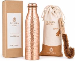 Garrafa de Água de Cobre TATVARA 950 ml à Prova de Vazamentos, Kit para Presente Garrafa de Água de Cobre TATVARA 950 ml à Prova de Vazamentos, Kit para Presente