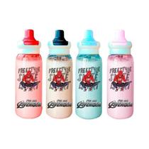 Garrafa De Água De Palha De Anime Homem-Aranha Homem De Ferro 700 ML Grande Capacidade Portátil