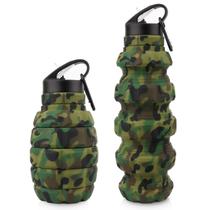 Garrafa de água de viagem dobrável PenghaiYunfei 580ml Army Green