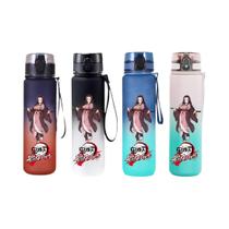 Garrafa De Água Demon Slayer 650ML Kamado Tanjirou Nezuko Shinobu Bebida Fitness Viagem Escritório