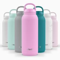 Garrafa de Água Ello Cooper Twist 1.2L em Aço Inoxidável Rosa