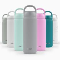 Garrafa de Água Ello Cooper Twist 650ml - Aço Inoxidável Cinza