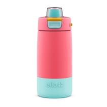 Garrafa de Água Ello Kids Colby 350ml em Aço Inoxidável - Cor Coral