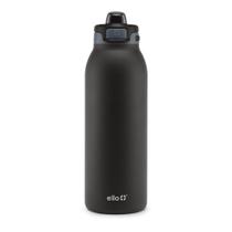 Garrafa de Água Ello Pop & Fill 1,2L - Aço Inoxidável - Tonal Preta Garrafa de Água Ello Pop & Fill 1,2L - Aço Inoxidável - Tonal Preta