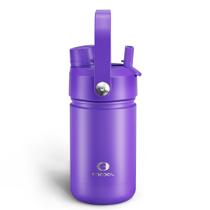 Garrafa de água ENCOOL Kids 350mL em aço inoxidável violeta Garrafa de água ENCOOL Kids 350mL em aço inoxidável violeta