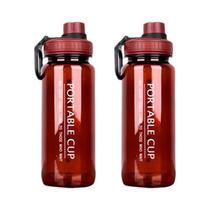 Garrafa De Água Esportiva Grande De 1000ml À Prova De Vazamentos Plástica Com Alça Para Ciclismo