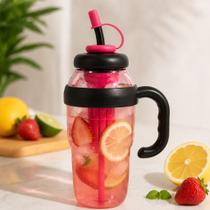 Garrafa de Agua Espotiva 1100ml Grande com Alça e Canudo Plastica BPA FREE Garrafa de Agua Espotiva 1100ml Grande com Alça e Canudo Plastica BPA FREE