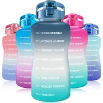 Garrafa de água EYQ, galão à prova de vazamento de 3,8 L com canudo e alça Garrafa de água EYQ, galão à prova de vazamento de 3,8 L com canudo e alça