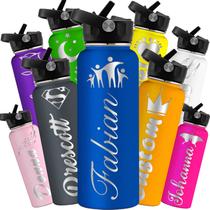 Garrafa de água Fadace personalizada com tampa de palha personalizada 700mL
