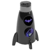 Garrafa de Água Formato Foguete Infantil Estampa do Batman 320ml Plasútil