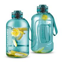 Garrafa de água GIFUBOWA 3L Motivational com marcador de tempo PETG