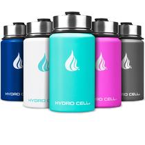Garrafa de água HYDRO CELL isolada em aço inoxidável 414mL Teal Garrafa de água HYDRO CELL isolada em aço inoxidável 414mL Teal