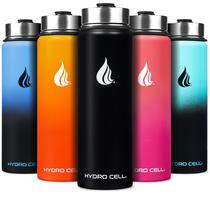 Garrafa de água HYDRO CELL isolada em aço inoxidável 700mL preta Garrafa de água HYDRO CELL isolada em aço inoxidável 700mL preta