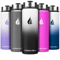Garrafa de água HYDRO CELL isolada em aço inoxidável 700mL preto/branco Garrafa de água HYDRO CELL isolada em aço inoxidável 700mL preto/branco