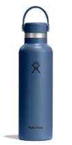 Garrafa de água Hydro Flask 620 ml com isolamento térmico e tampa à prova de vazamentos, azul Garrafa de água Hydro Flask 620 ml com isolamento térmico e tampa à prova de vazamentos, azul