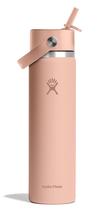 Garrafa de água Hydro Flask 700 ml de boca larga com tampa de palha flexível