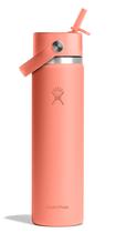 Garrafa de água Hydro Flask 700 ml Wide Mouth Flex Straw Cap Garrafa de água Hydro Flask 700 ml Wide Mouth Flex Straw Cap